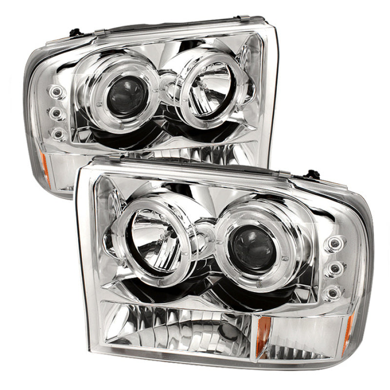 Spyder Ford F250 Super Duty 99-04 Projector Version 2 LED Halo LED Chrm PRO-YD-FF25099-1P-G2-C