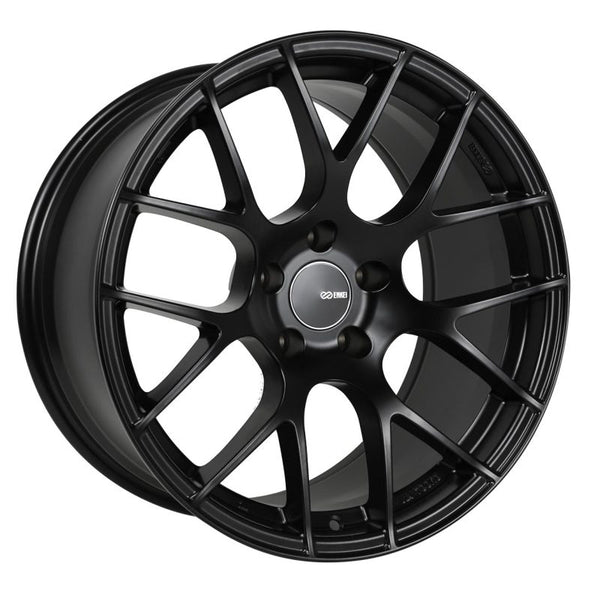 Enkei Raijin 18x9.5 45mm Offset 5x100 Bolt Pattern 72.6 Hub Bore Black Wheel