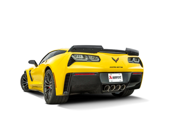 Akrapovic 14-19 Chevrolet Corvette Stingray (Excl Grand Sport) Slip-On Line (Titanium) w/Carbon Tips