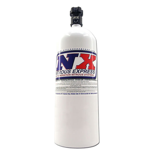 Nitrous Express 15lb Bottle w/Lightning 500 Valve (6.89 Dia x 26.69 Tall)