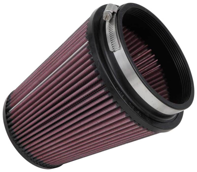 K&N Filter Universal Rubber Filter 5 inch Flange 6 1/2 inch Base 4 3/8 inch Top 7 inch Height