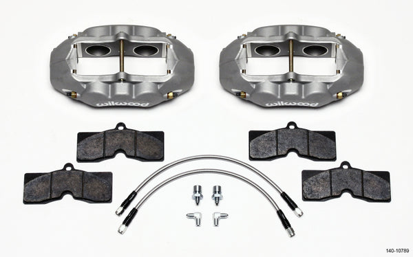 Wilwood D8-4 Front Caliper Kit Clear Corvette C2 / C3 65-82