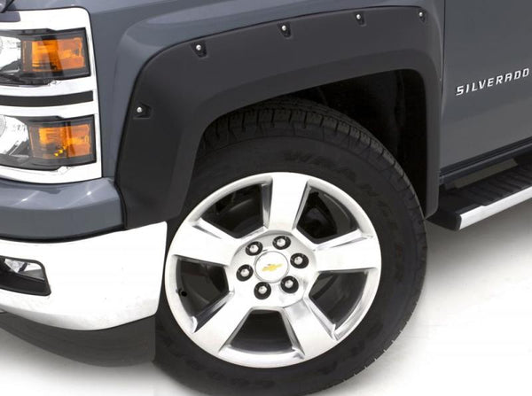 Lund 07-13 Toyota Tundra RX-Rivet Style Smooth Elite Series Fender Flares - Black (4 Pc.)