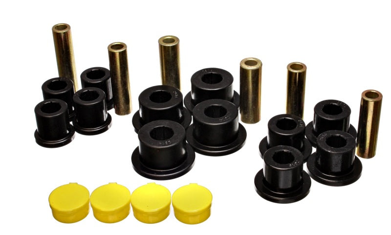 Energy Suspension 02-05 Dodge Ram 1500 2WD Black Rear Leaf Spring Bushing Set