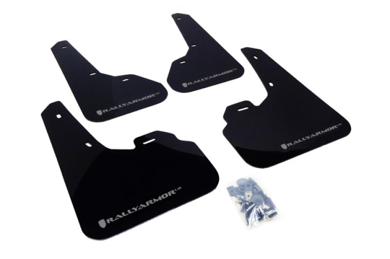 Rally Armor 2010+ Mazda3/Speed3 UR Black Mud Flap w/ Silver Logo