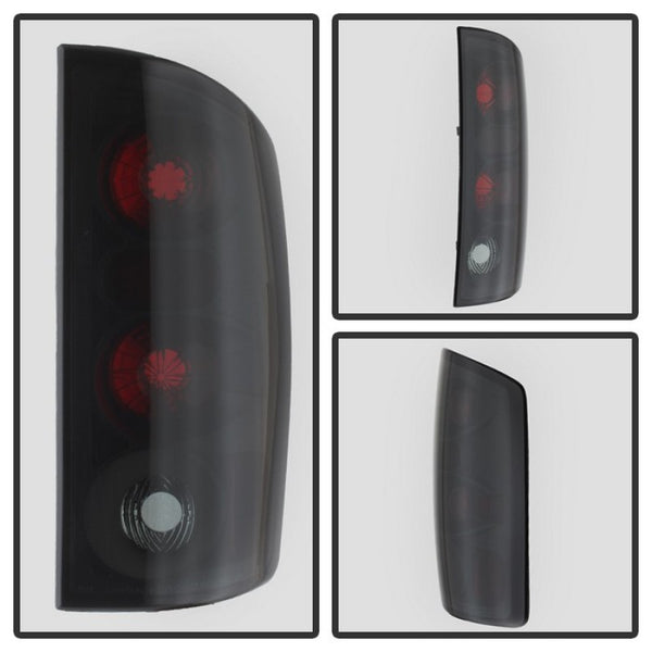 Spyder Dodge Ram 02-06 1500/Ram 2500/3500 03-06 Euro Style Tail Lights Black Smoke ALT-YD-DRAM02-BSM