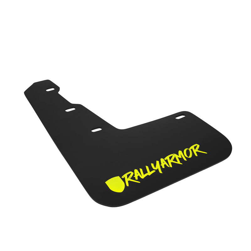 Rally Armor 15-18 Subaru WRX/STi Sedan UR Black Mud Flap w/ Green Logo and Altered Font