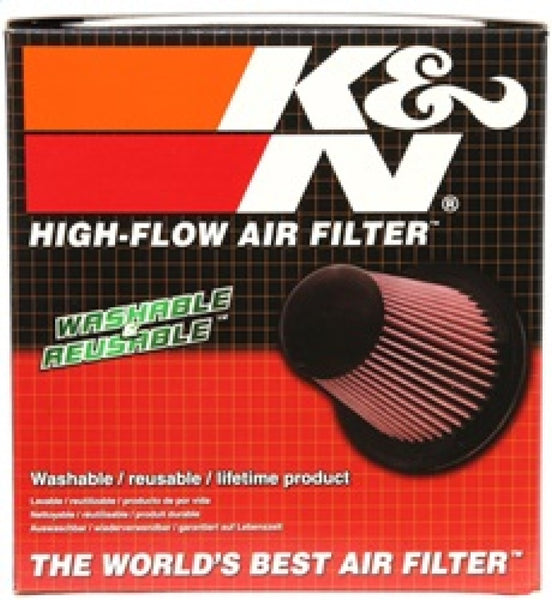 K&N Universal Chrome Round Tapered Air Filter 6in Flange ID x 7.5in Base OD x 5.875in Top OD x 6in H