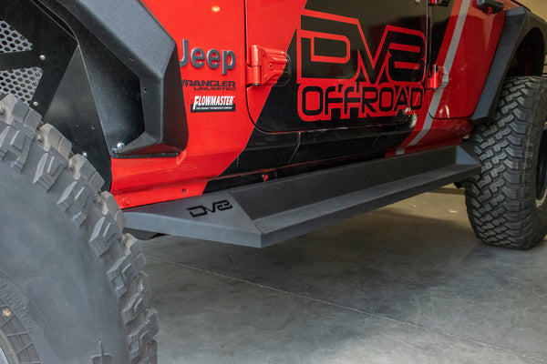 DV8 Offroad 2018+ Jeep Wrangler JL Plated Side Step Slider