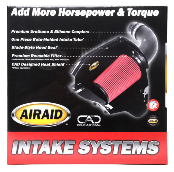 Airaid 2016 Chevrolet Camaro V6-3.6L F/I Intake System w/ Tube (Oiled / Red Media)