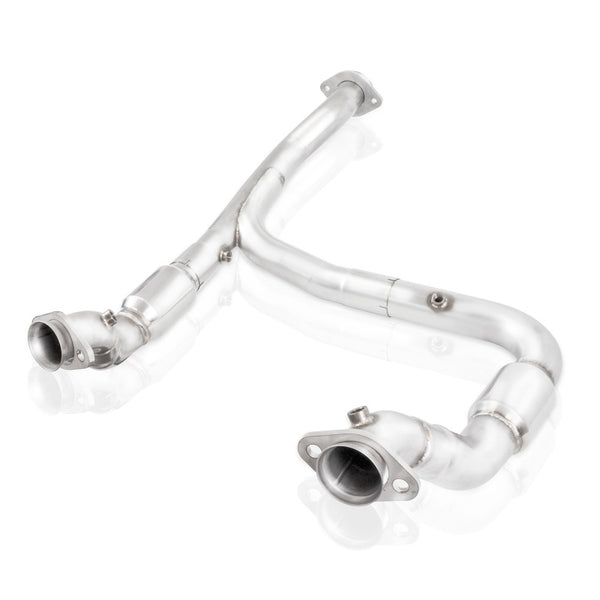 Stainless Works 15-18 F-150 3.5L Downpipe 3in High-Flow Cats Y-Pipe Factory Connection