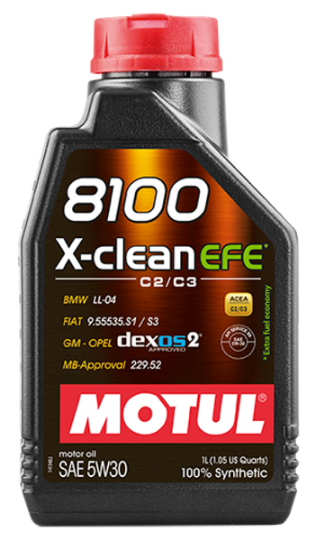 Motul 1L Synthetic Engine Oil 8100 5W30 X-Clean EFE