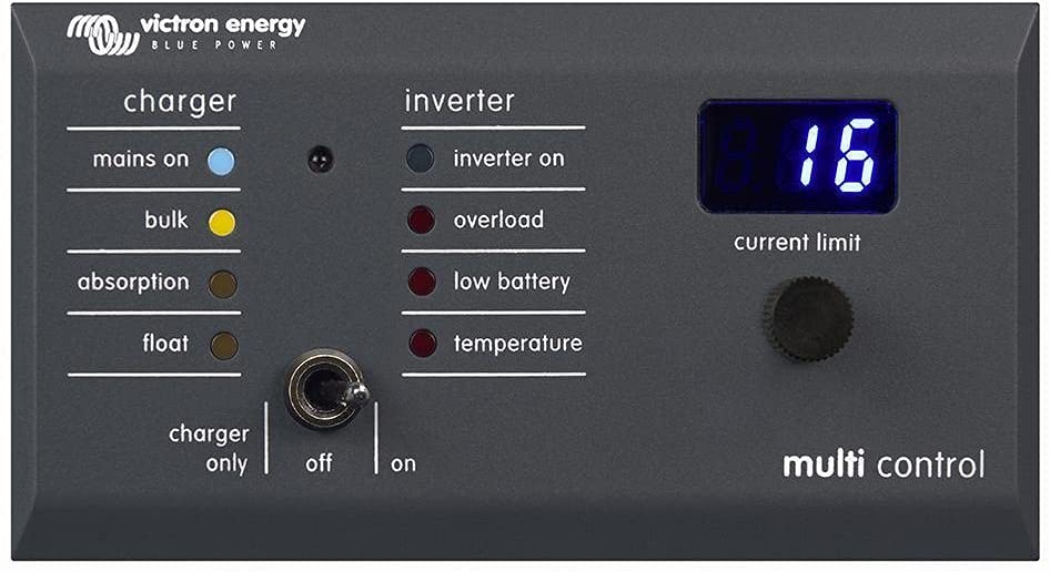 Victron Energy 200/200 amp Digital Multi Control Panel GX