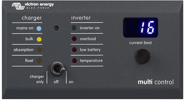 Victron Energy 200/200 amp Digital Multi Control Panel GX