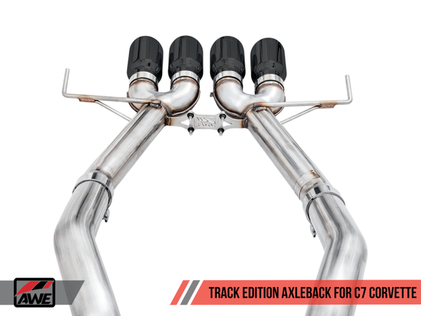 AWE Tuning 14-19 Chevy Corvette C7 Z06/ZR1 (w/o AFM) Track Edition Axle-Back Exhaust w/Black Tips