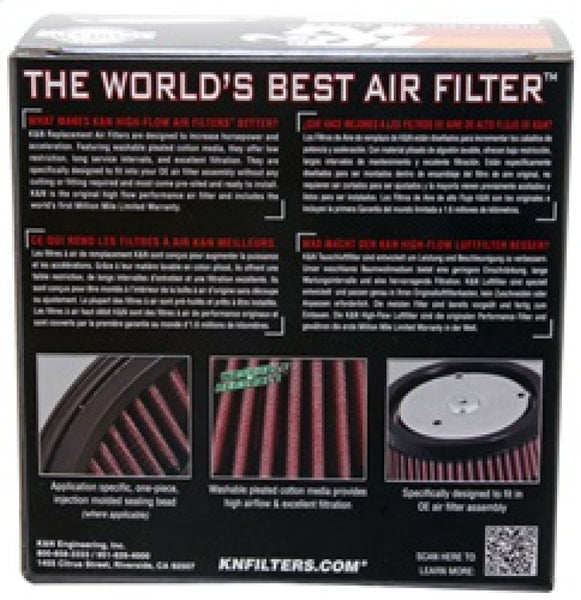 K&N 2014-2016 Harley Davidson Screamin Eagle 58MM TBFI Element Replacement Drop In Air Filter