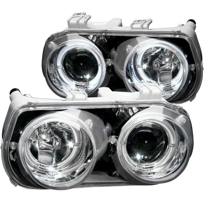 ANZO 1994-1997 Acura Integra Projector Headlights w/ Halo Chrome