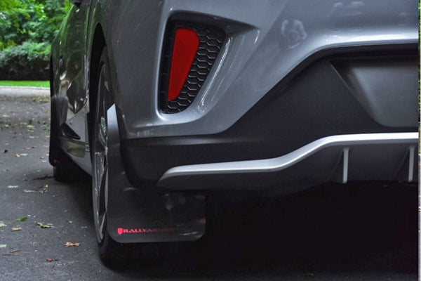 Rally Armor 2019+ Hyundai Veloster Turbo R-Spec UR Black Mud Flap w/ Dark Grey Logo