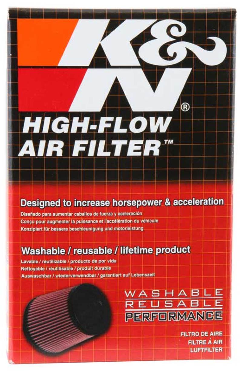 K&N Universal Rubber Filter 1 1/4in 20 Deg FLG 3in OD 5in Height