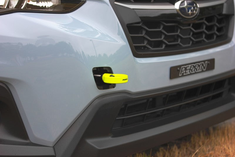 Perrin Tow Hook Kit - Front 13-18 Subaru Forester - Neon Yellow