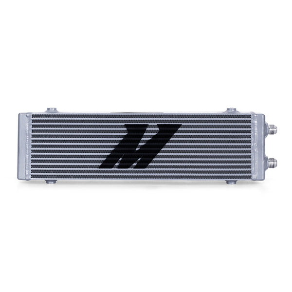 Mishimoto Universal Large Bar and Plate Dual Pass Silver Oil Cooler