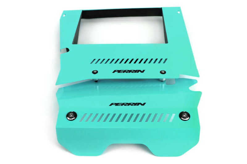 Perrin 15-19 Subaru WRX Engine Cover Kit - Hyper Teal