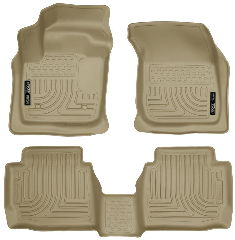 Husky Liners 13 Ford Fusion WeatherBeater Combo Tan Floor Liners