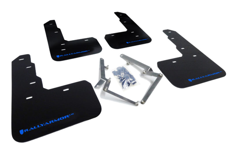 Rally Armor 17-18 Honda Civic Type R (Type R Only) UR Black Mud Flap w/ Blue Logo