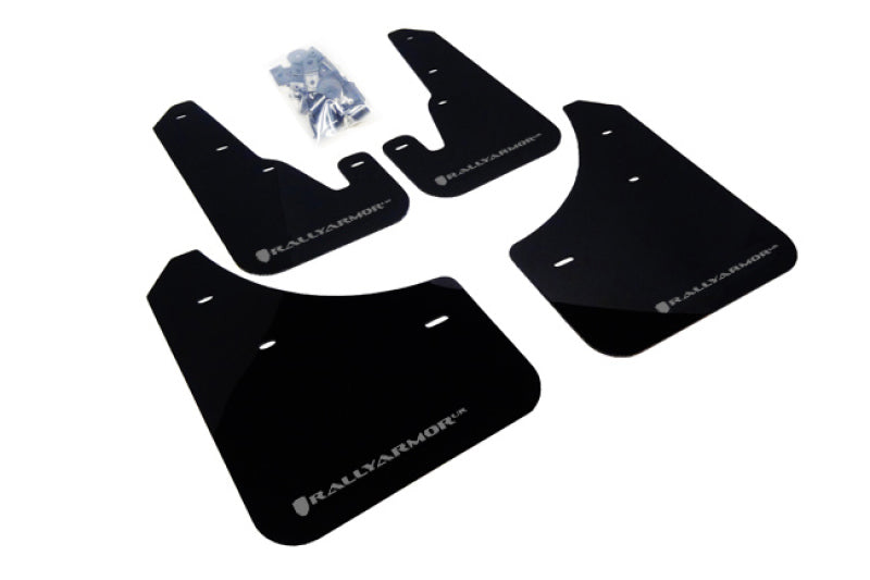 Rally Armor 2004-2009 Mazda3/Speed 3 UR Black Mud Flap w/ Silver Logo