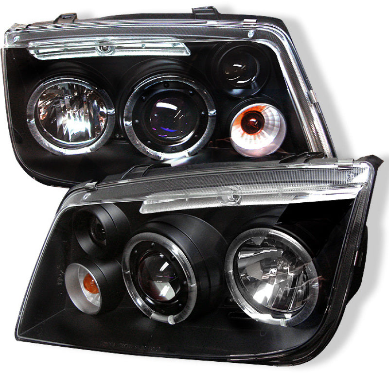 Spyder Volkswagen Jetta 99-05 Projector HeadlightsLED Halo Blk PRO-YD-VJ99-HL-BK