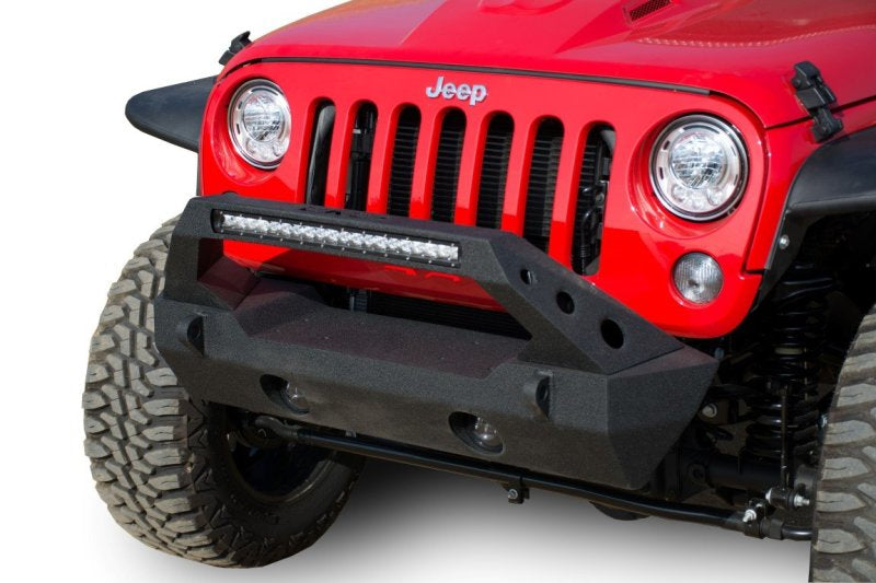 DV8 Offroad 07-18 Jeep Wrangler JK/JL Front Stubby Bumper