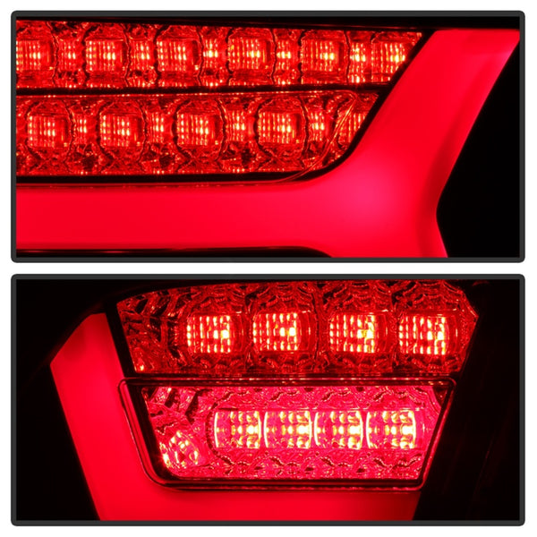 Spyder 09-12 Audi A6 LED Tail Lights - Red Clear (ALT-YD-AA609-LED-RC)