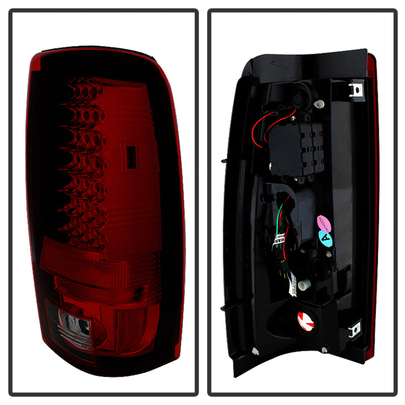 Spyder Chevy Silverado 1500 03-06 (Does Not Fit Stepside)LED Tail Lights Red Smke ALT-YD-CS03-LED-RS