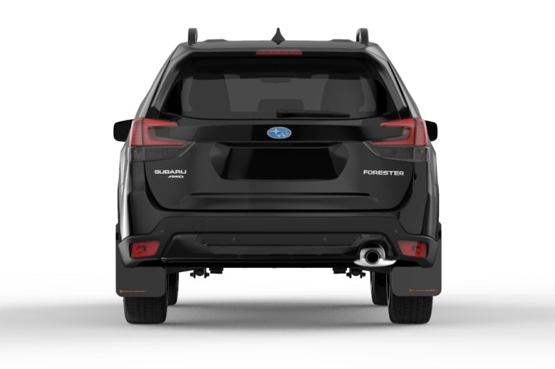 Rally Armor 2019 Subaru Forester UR Black Mud Flap w/ Orange Logo