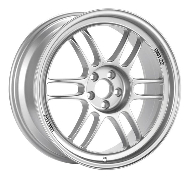 Enkei RPF1 18x8 5x100 45mm Offset 56mm Bore Silver Wheel 02-10 WRX & 04 STI