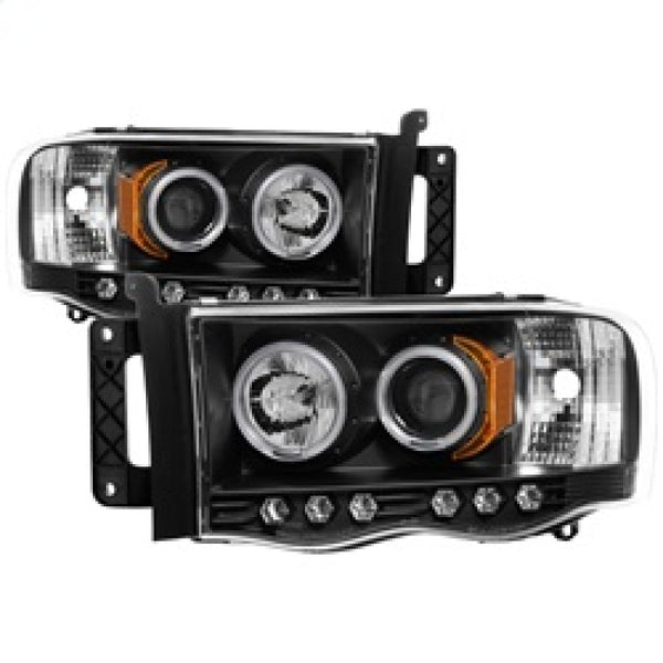 Spyder Dodge Ram 1500 02-05 03-05 Projector Headlights CCFL Halo LED Blk PRO-YD-DR02-CCFL-BK