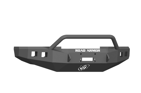 Road Armor 17-20 Ford F-250 Stealth Front Winch Bumper w/Pre-Runner Guard - Tex Blk