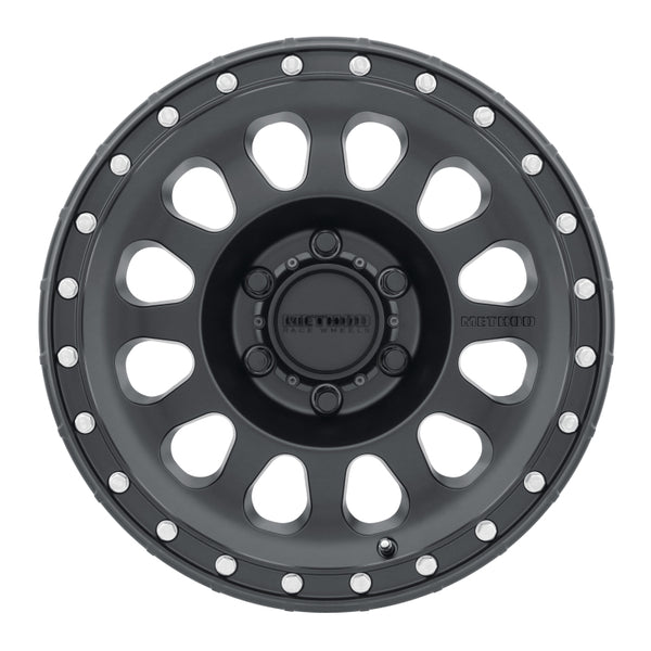 Method MR315 17x8.5 0mm Offset 6x5.5 106.25mm CB Matte Black Wheel