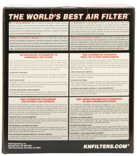 K&N 1985 Honda Odyssey FL350R Replacement Drop In Air Filter