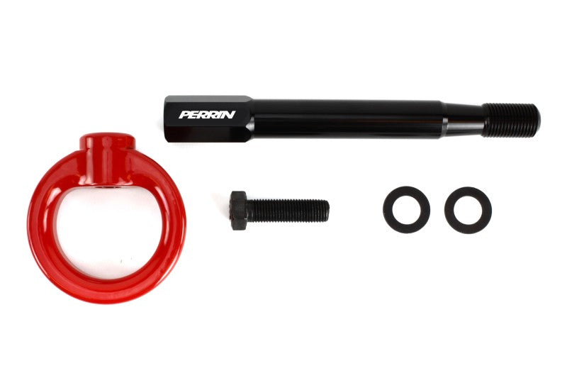 Perrin Tow Hook Kit - Front 13-18 Subaru Forester - Red