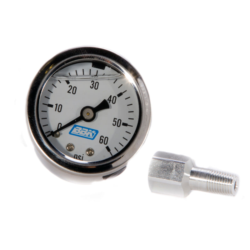 BBK Liquid Filled EFI Fuel Pressure Gauge 0-60 PSI