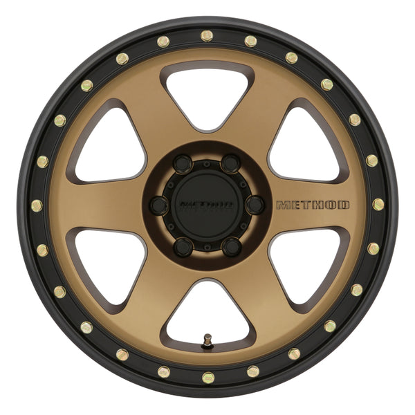 Method MR310 Con6 17x8.5 0mm Offset 6x135 87mm CB Method Bronze/Black Street Loc Wheel