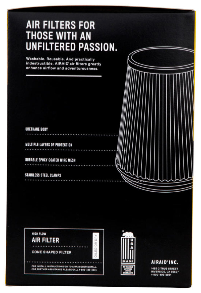 Airaid Universal Air Filter - Cone 4 x 7 x 4 5/8 x 6