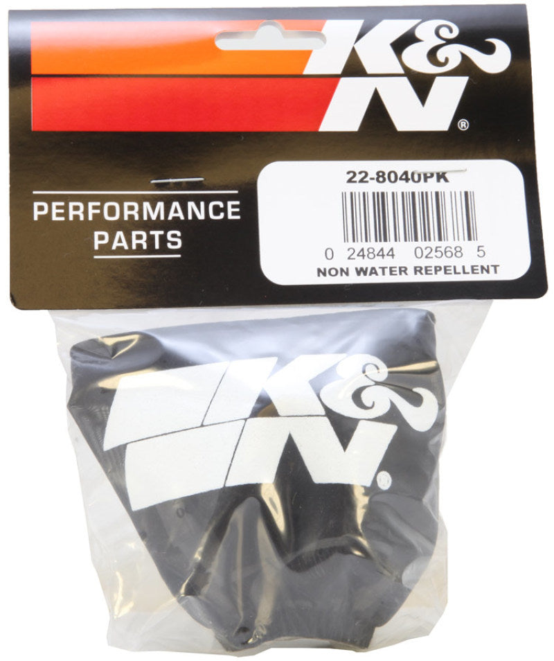 K&N Precharger Air Filter Wrap (Rectangular Filter Shape) - Black