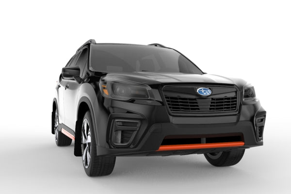 Rally Armor 2019 Subaru Forester UR Black Mud Flap w/ Orange Logo