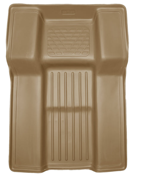 Husky Liners 07-10 GM Escalade/Tahoe/Yukon WeatherBeater Tan Walkway (2nd Row Bucket) Floor Liners