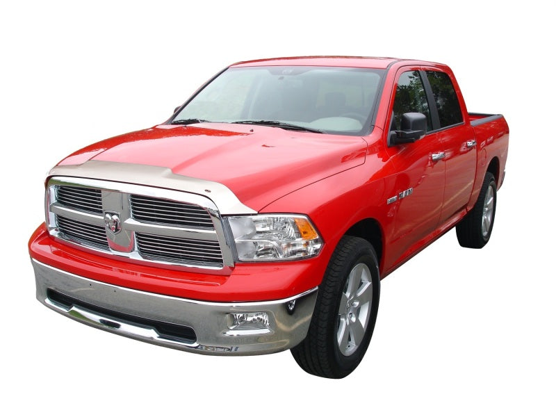 AVS 09-18 Dodge RAM 1500 (Excl. Sport/Rebel Models) Aeroskin Low Profile Hood Shield - Chrome