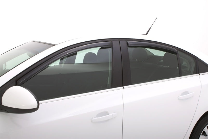 AVS 11-15 Chevy Cruze Ventvisor In-Channel Front & Rear Window Deflectors 4pc - Smoke