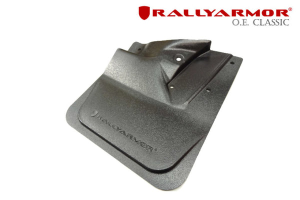 Rally Armor Subaru 08-14 STi/11-14 WRX (Hatchback Only) OE Classic Black Mud Flap with Black Logo