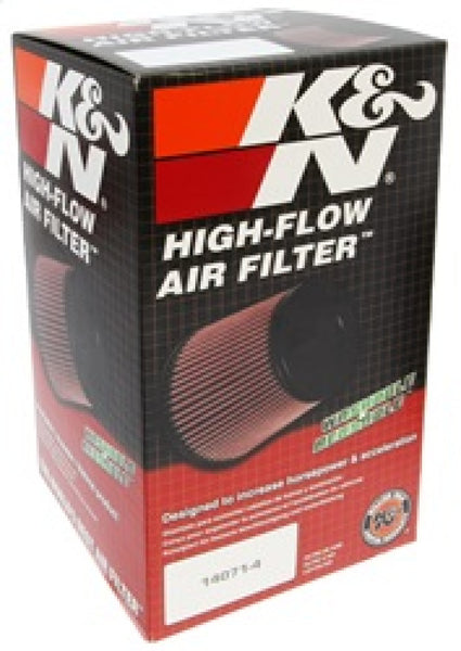 K&N Universal Chrome Round Straight Air Filter 3in Cntr Flg ID / 5in OD / 9in H